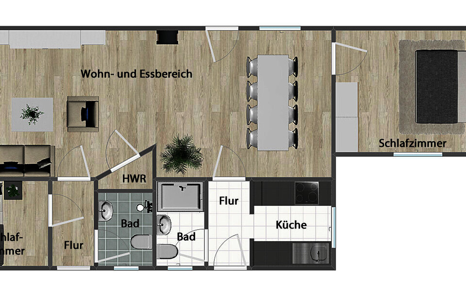 Grundriss (nicht maßstabsgetreu)