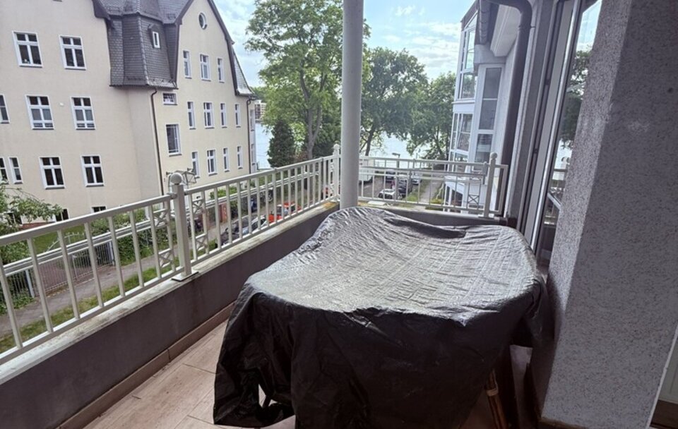 Balkon mit Blick auf die Dahme